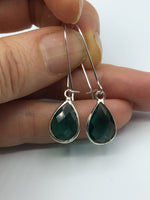 Sapphire Blue, Kelly green, or turquoise Crystal Earrings, leverback, ear wires, kidney ear wires, Bridal Gift, Mothers Day Gift, bff gift,