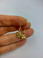 Druzy earrings, Faux Druzy earrings, Druzy dangle earrings, Boho Jewelry, rose gold druzy earrings