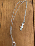 Squid Necklace, Silver Squid Necklace, Squid Jewelry