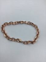 Rose gold chunky chain bracelet, layering bracelet, birthday gift, gift for her, jewelry gift