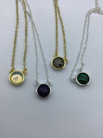 lapis lazuli choker, malachite, opalite, green agate, Rose quartz necklace, Boho jewelry, black agate, Layering Choker, Petite, Bridesmaid