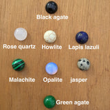 lapis lazuli choker, malachite, opalite, green agate, Rose quartz necklace, Boho jewelry, black agate, Layering Choker, Petite, Bridesmaid