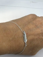 Feather bracelet, Bridal Gift, Mother's Day Gift, Boho Chic Bracelet