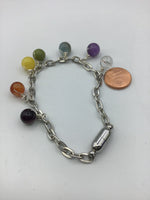 Chakra stone bracelet, healing stone bracelet yoga jewelry,