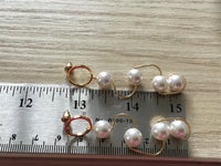 Long gold and Pearl earrings