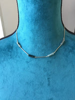 Moss agate choker necklace, beautiful gift idea
