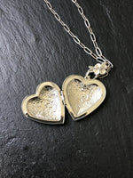 Large heart locket, photo locket, great gift idea for her