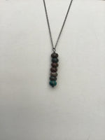 African turquoise, bar pendant, necklace, great gift idea, gift for him, gift for her,