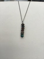 African turquoise, bar pendant, necklace, great gift idea, gift for him, gift for her,