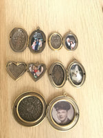 Bronze locket, with choose your chain, great gift idea, personalized photo locket, keepsake jewelry, photo keepsake,