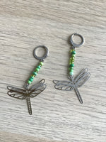 Dragonfly Earrings, stainless steel dragonfly earrings, insect earrings, laser cut dragonfly jewelry, gift for her, birthday gift idea