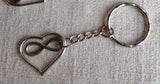 Infinite Love Keychain Antiqued Silver
