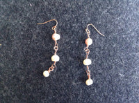 Rose Gold Pearl Earrings, pearl earrings, bridal jewelry, bridesmaid gift