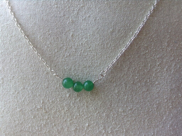 Jade and Silver Necklace