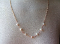 Pearl and Rose Gold Necklace