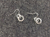 Steampunk Gear Dangle Earrings