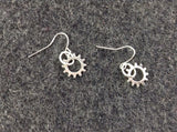 Steampunk Gear Dangle Earrings