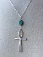 Ankh Necklace and Turqouise Necklace