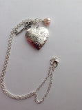 floral design locket necklace, graduation gift, gift for her,