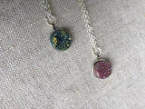 Druzy Necklace, Purple or Gold Blue Druzy, Drusy, Graduation Gift, For Her
