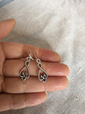 Heart Knot and Infinity earrings, Infinite Love symbol and Heart earrings
